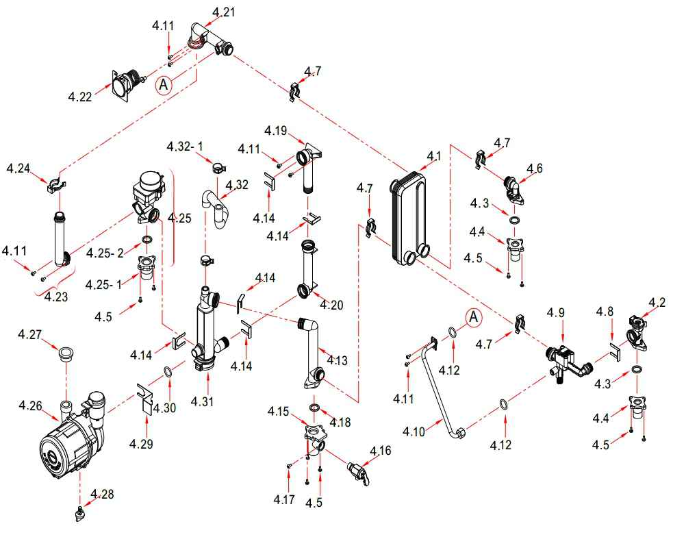 запчасти Navien atmo 28 A