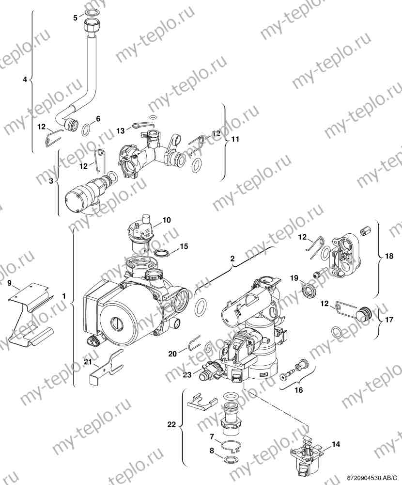 Купить запчасти Buderus Logamax U054-24 в Туле