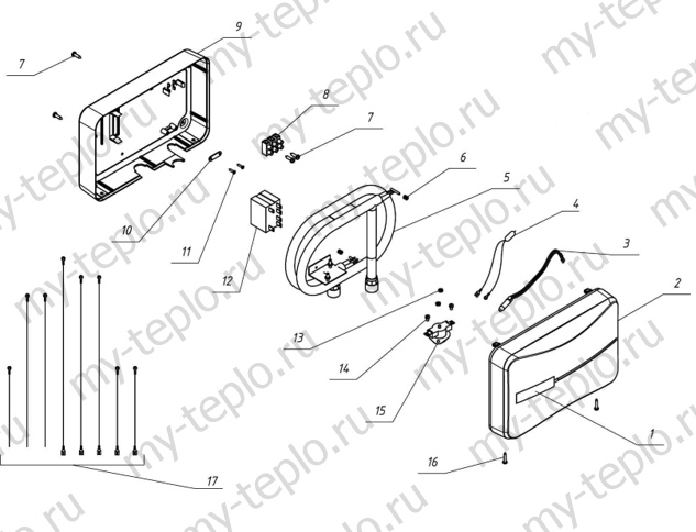 Запчасти для Thermex System 800: схема запчасти для Термекс System 800