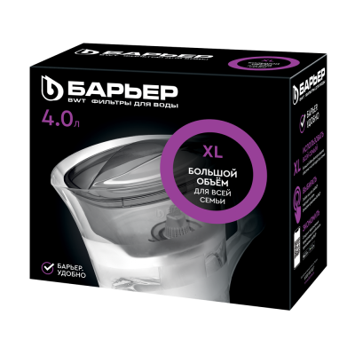 Фильтр-кувшин БАРЬЕР ТВИСТ пурпурный, картридж "Стандарт" в комплекте (В178Р00)